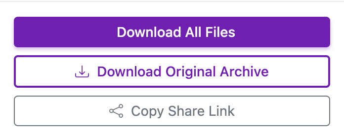 Share buttons including Copy Share Link in Archive Viewer
